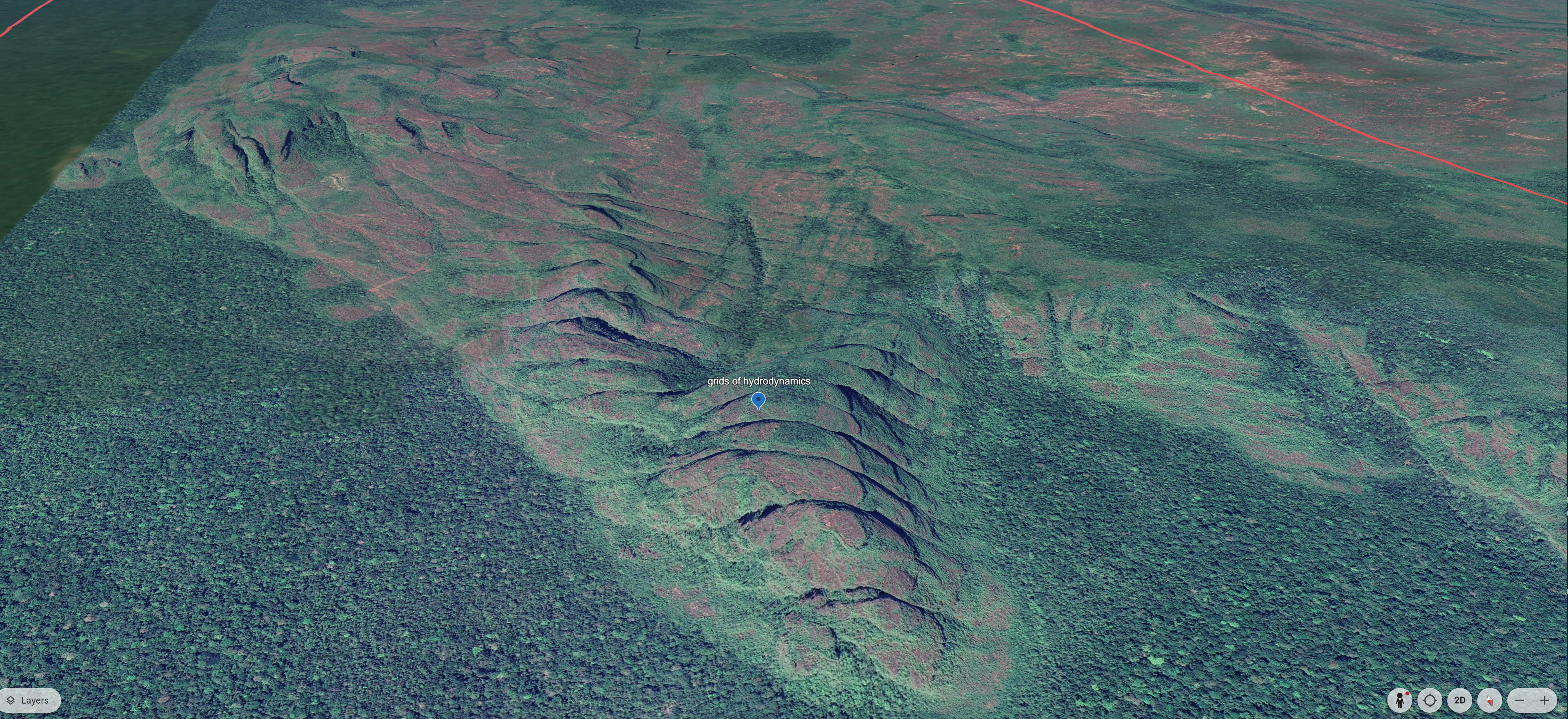 Trihedral Hydrodynamic Basin Model